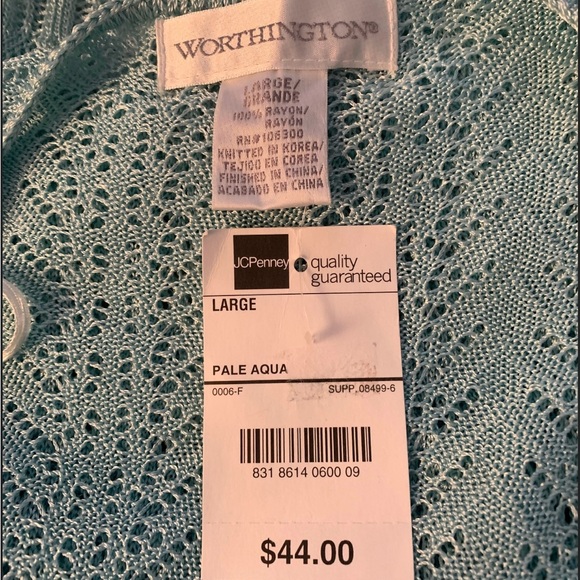 Worthington NWT Ice Blue Top - Picture 5 of 10